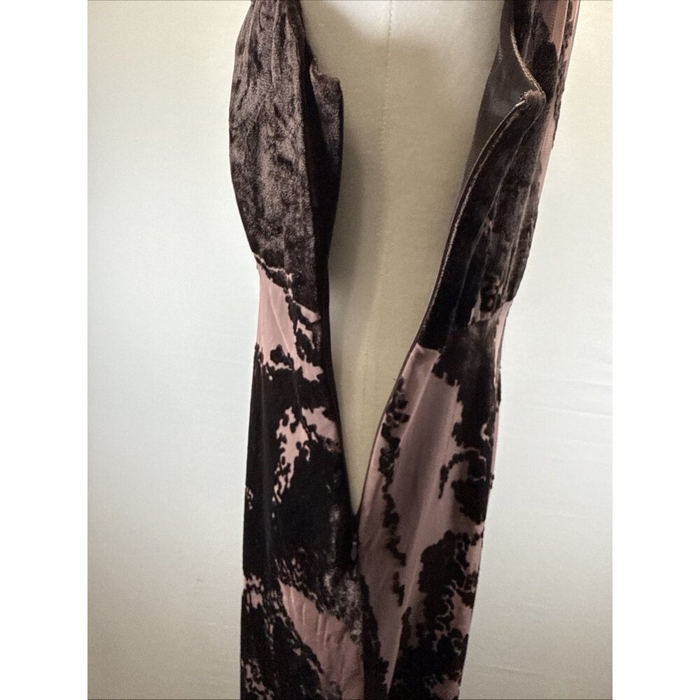 Vtg Carol Little‎ Velvet Burnout Maxi Dress 10 Gown Y2K Whimsigoth Fairy Sheer - Picture 7 of 16